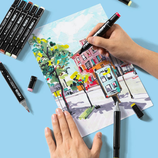 Colored Marker Pen Set